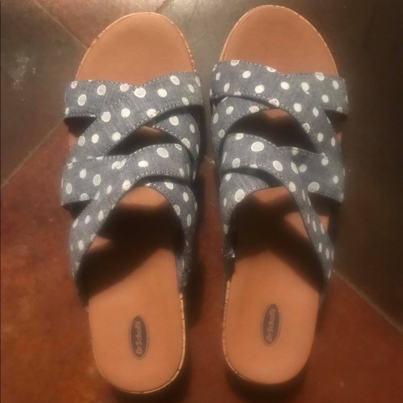 Dr. Scholl's Shoes - New shoes blue/ white dots Dr. Scholls